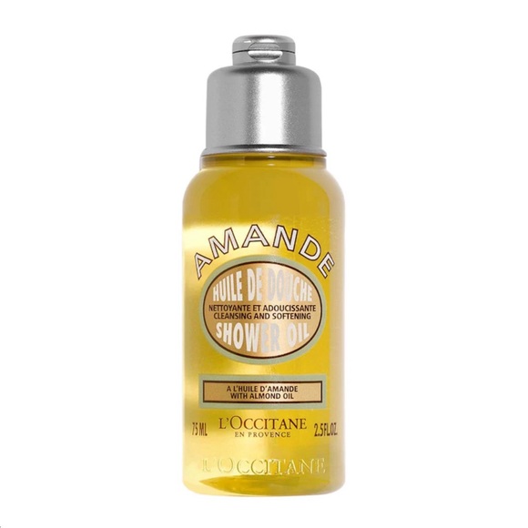 NEW L'Occitane  Cleansing & Softening Shower Oil With Almond Oil Mini, Set of 2 - Picture 1 of 9